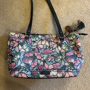 Sak Roots Butterfly Print purse
